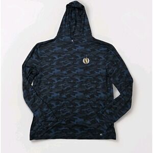 SC Anderson Ord Performance Apparel Long Pullover Hoodie Mens Sz Large Golf Camo